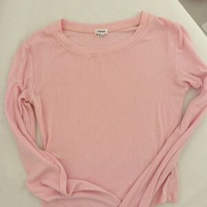 Garage Soft Pink Crew Neck Top